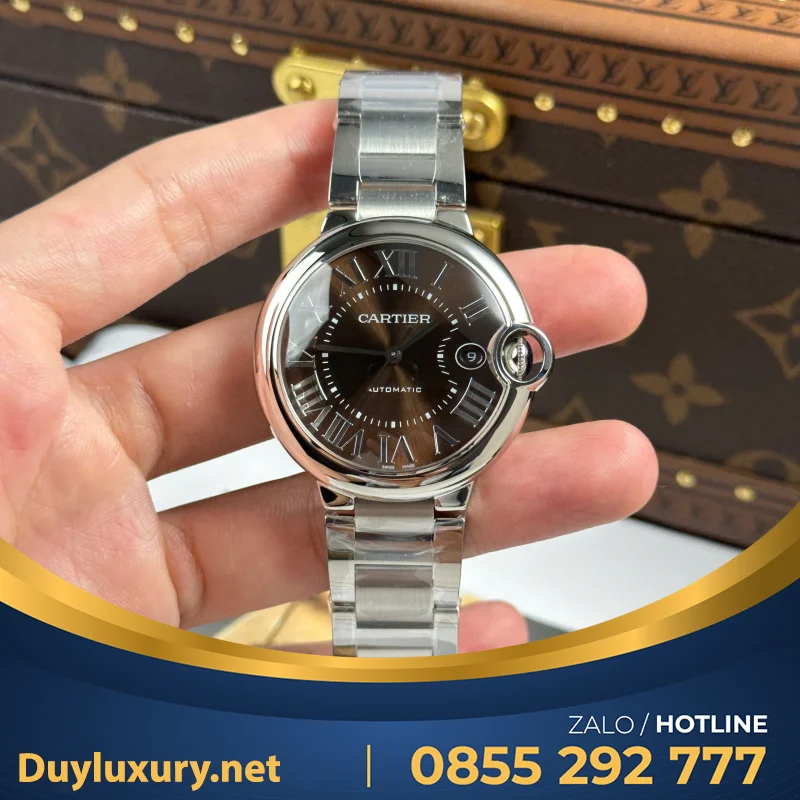 Đồng Hồ Cartier Ballon Bleu  Máy Eta 2824—Size 40Mm Mặt Đen Phù Hợp Với Số Đông Cổ Tay Của Anh Em Vừa Mới Ra Mắt Của Nhà Máy Af
