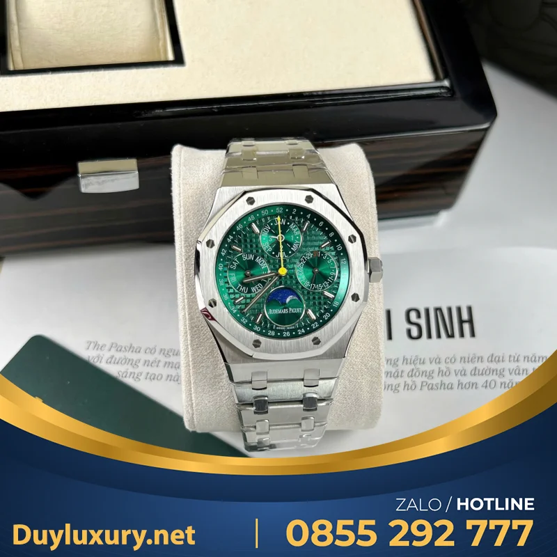 Đồng Hồ Audemars Piguet Royal Oak 26574ST Replica 1:1 Mặt Xanh Lá 41mm