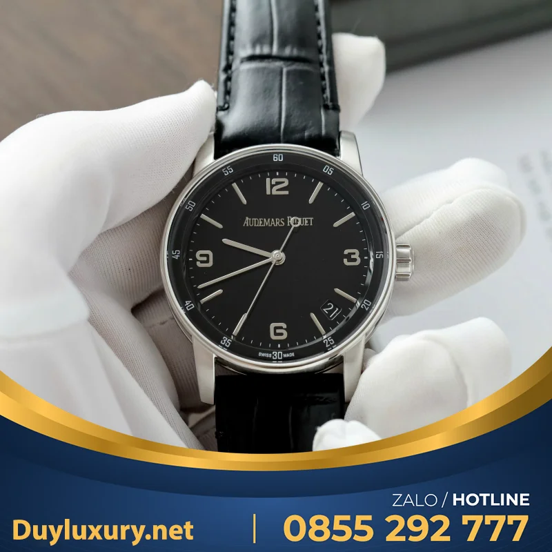 Đồng Hồ Chế Tác Audemars Piguet Code 11.59 Selfwinding 15210OR Mặt Đen Nhà Máy APS 41mm