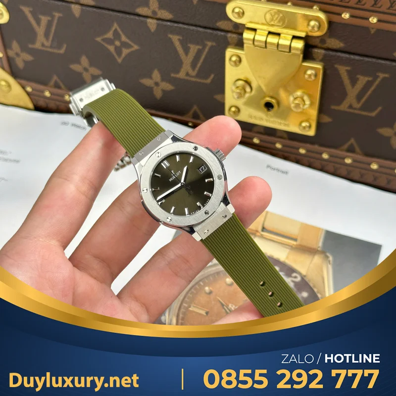 Đồng Hồ Hublot Classic Fusion King Gold Replica Dành Cho Nữ  Hb Factory 33Mm
