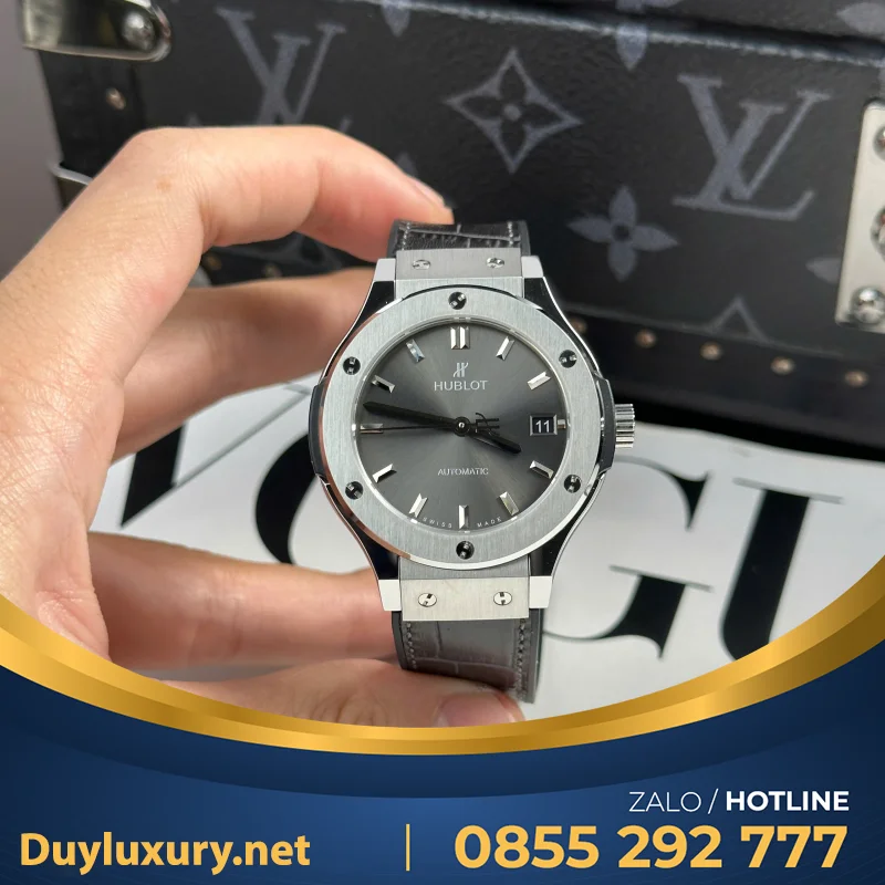 Đồng Hồ Hublot Classic Fusion Titanium Grey Replica 1:1 Nhà Máy JJF 38mm