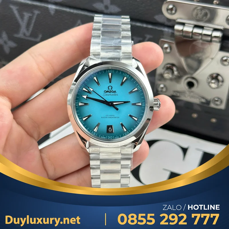 Đồng Hồ Omega Seamaster Co-Axial Replica 11 Mặt Xanh Blue Nhà Máy VS 41mm