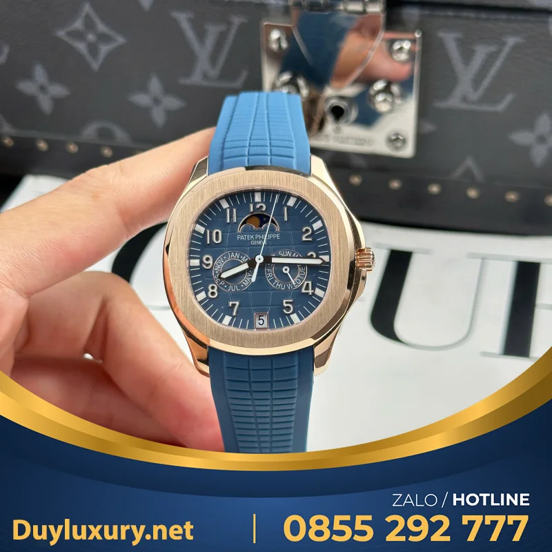 Đồng Hồ Patek Philippe Aquanaut 5261R Màu Xanh Dương Replica Cao Cấp Nhất 40mm