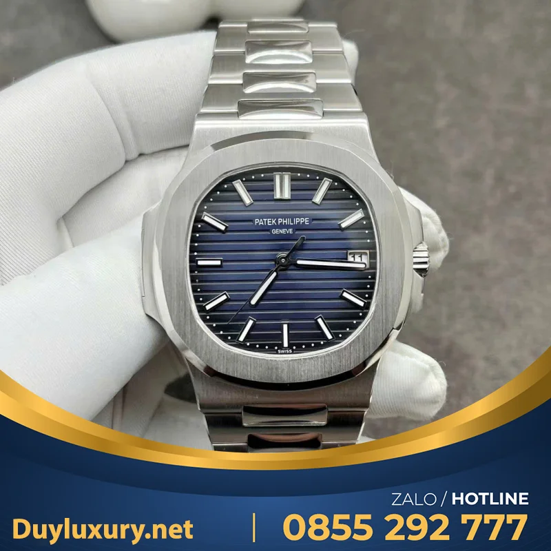 Đồng Hồ Patek Philippe Nautilus 5811 Chế Tác Vàng Trắng 10k 41mm