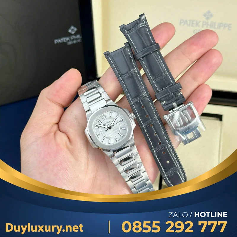 Đồng Hồ Patek Philippe Nữ Dây Kim Loại Nautilus 7010 Đính Đá 32Mm
