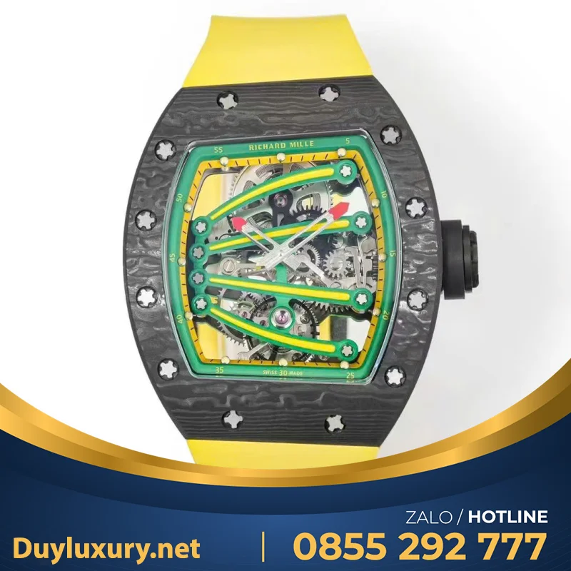 Đồng Hồ Richard Mille Chế Tác RM59-01 Carbon Tourbillon 43x50mm