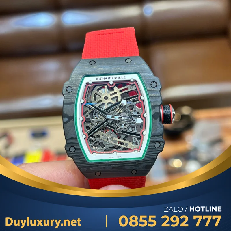 Đồng Hồ Richard Mille Chế Tác RM67-02 Automatic Italy carbon NTPT Rep 1:1   38.7×47.52mm
