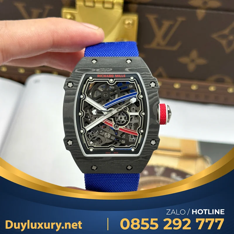 Đồng Hồ Richard Mille Chế Tác Rm67-02 Vỏ Carbon Siêu Mỏng Siêu Nhẹ 37 Grams 38.7×47.52Mm