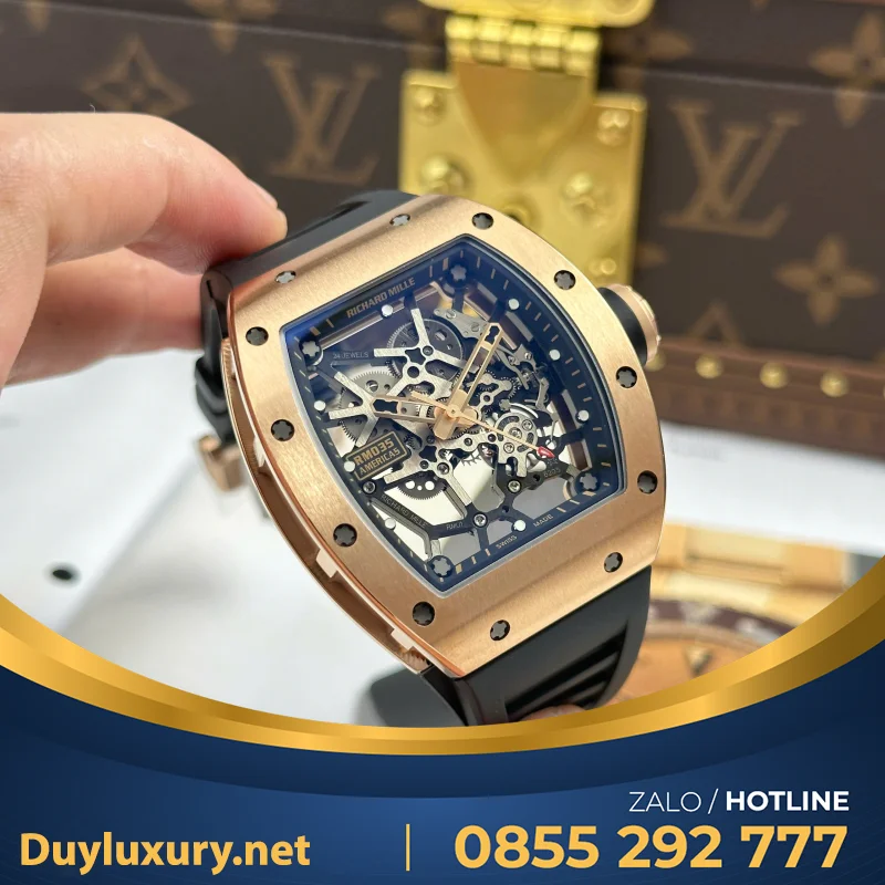 Đồng Hồ Richard Mille Rm035 Toro Americas Limited Edition Tuỳ Chỉnh Vàng Khối 18K Độc Quyền Top 1 40X48Mm