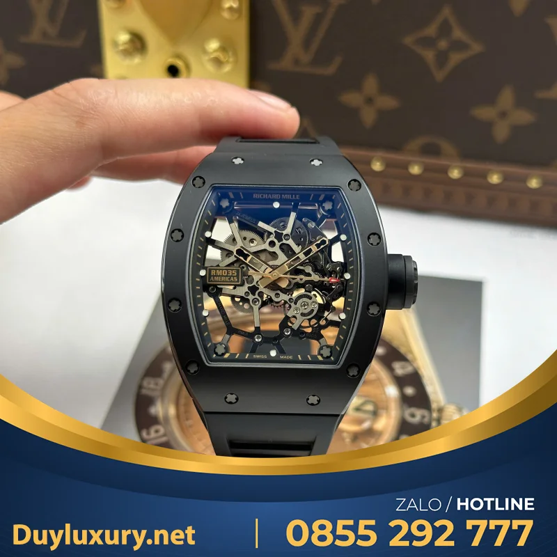 Đồng Hồ Richard Mille Rm035 Toro Americas Limited Edition Tuỳ Chỉnh Vàng Khối 18K Độc Quyền Top 1 40X48Mm
