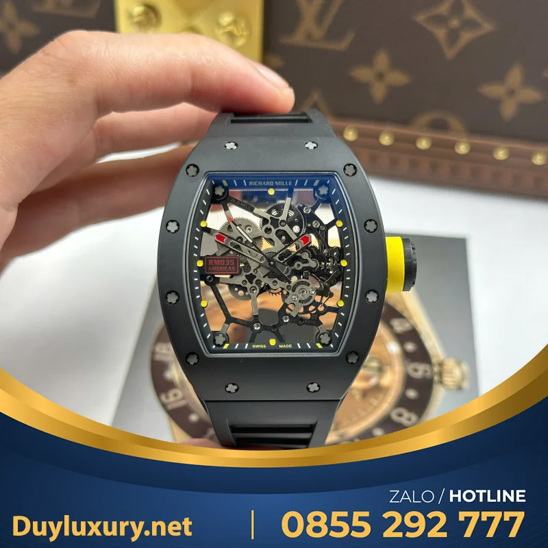 Đồng Hồ Richard Mille Rm035 Toro Americas Limited Edition Tuỳ Chỉnh Vàng Khối 18K Độc Quyền Top 1 40X48Mm