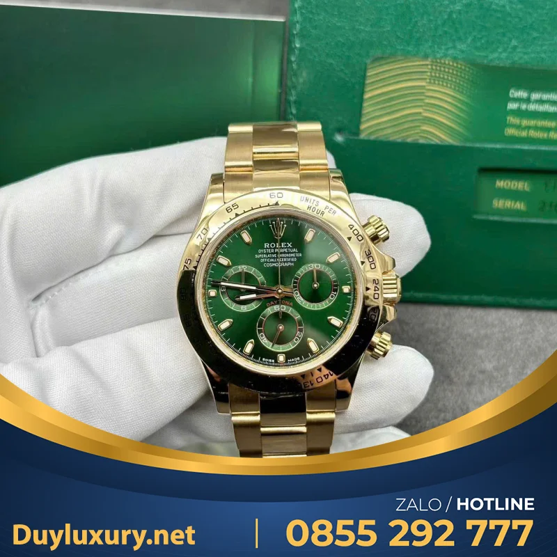 Đồng Hồ Rolex Cosmograph Daytona 116508 Loki Chế Tác Bọc Vàng Thật 18k 40mm