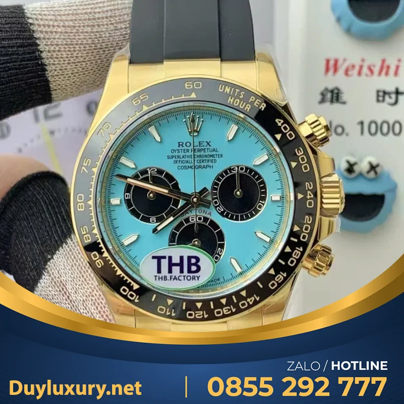 Đồng Hồ Rolex Cosmograph Daytona 126518LN Replica 11 Mặt Xanh Ngọc Lam Xưởng THB 40mm