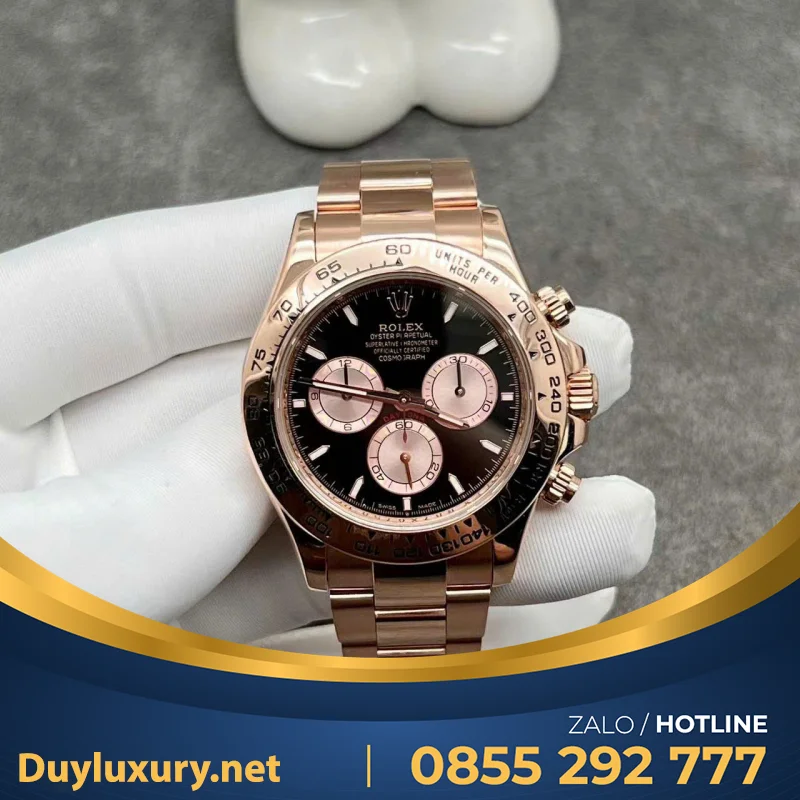 Đồng Hồ Rolex Daytona 126505 Chế Tác Vàng Đúc 18k 40mm