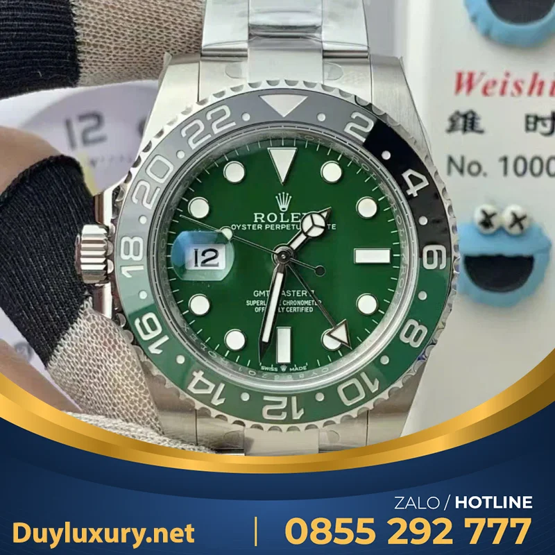 Đồng Hồ Rolex GMT-Master II 126720VTNR Replica 11 Sprite Clean 40mm