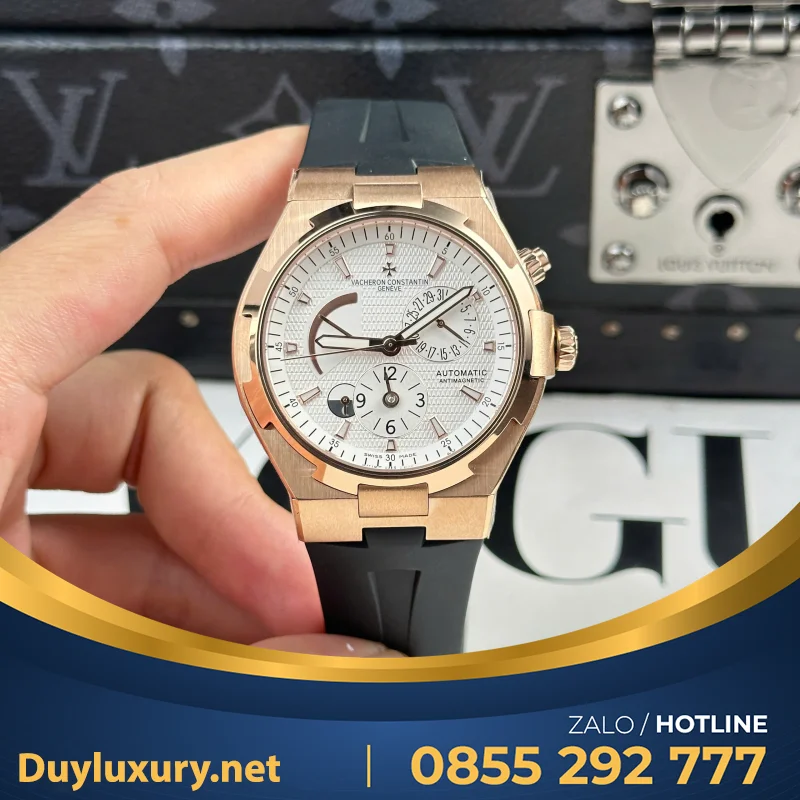 Đồng Hồ Vacheron Constantin Replica 11 Overseas Dual Time 47450 Mạ Vàng Hồng Xưởng 9F 42mm