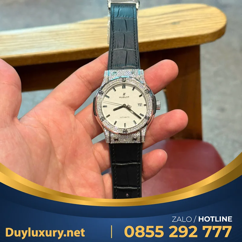 Hb Classic Fusion Aps Độ Full Hơn 300 Viên Moissanite Size 42Mm