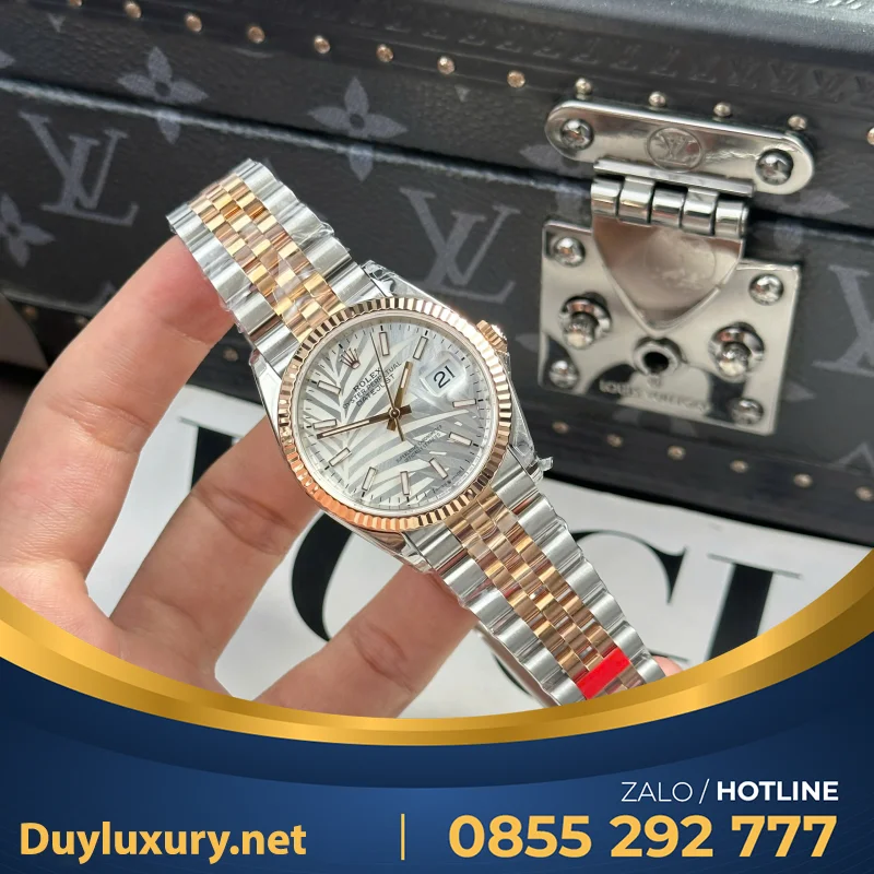 Đồng Hồ Rolex Datejust 126331 Dial Lá Cỏ Size 36Mm• Máy Cal3235 Dandong Tích Cót 70H• Vs Factory