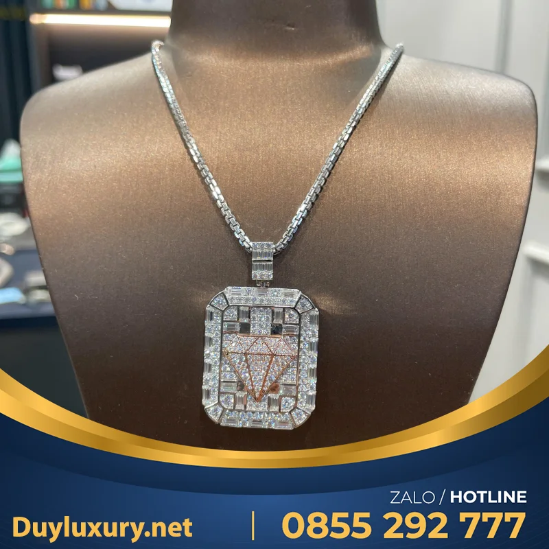 Vòng Cổ Nam Vàng Trắng 18K