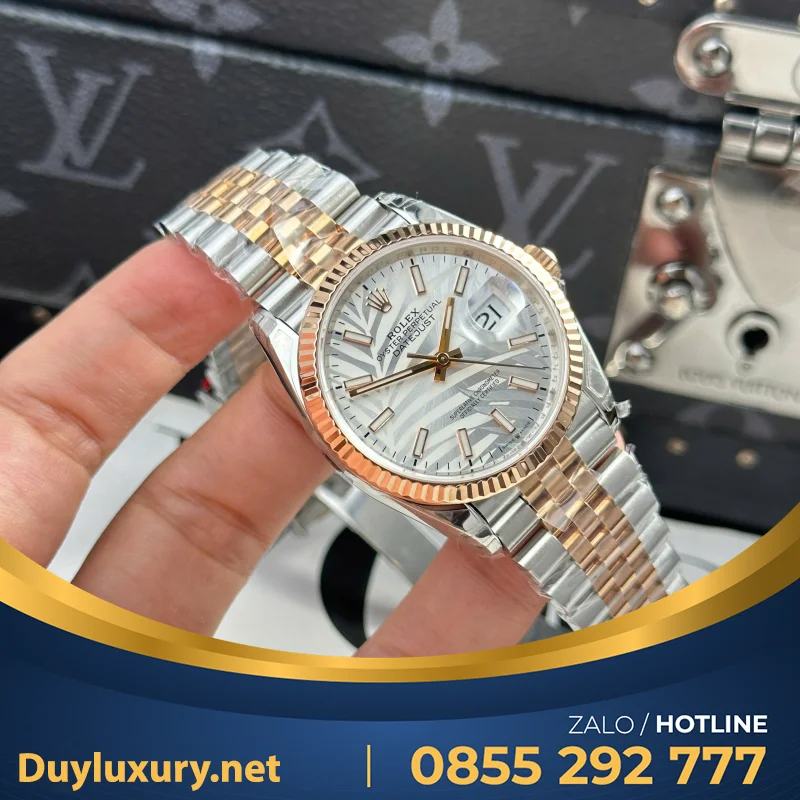 Đồng Hồ Rolex Datejust 126331 Dial Lá Cỏ Size 36Mm• Máy Cal3235 Dandong Tích Cót 70H• Vs Factory