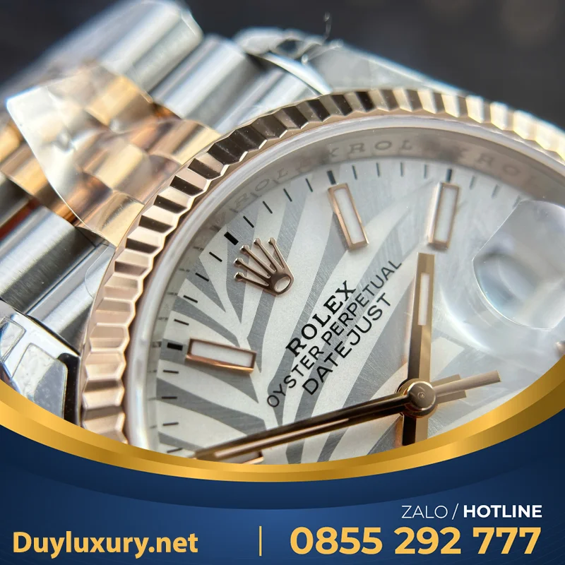 Đồng Hồ Rolex Datejust 126331 Dial Lá Cỏ Size 36Mm• Máy Cal3235 Dandong Tích Cót 70H• Vs Factory