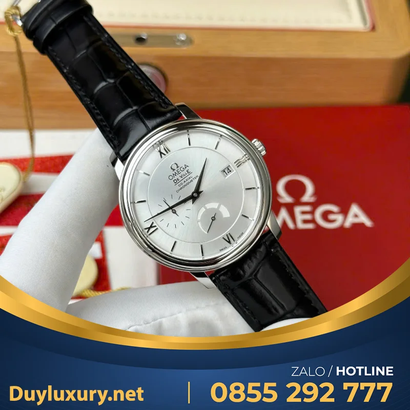 Đồng Hồ Omega De Ville Prestige Power Reserve Rep 1 1 Cao Cấp Dây 39.5mm