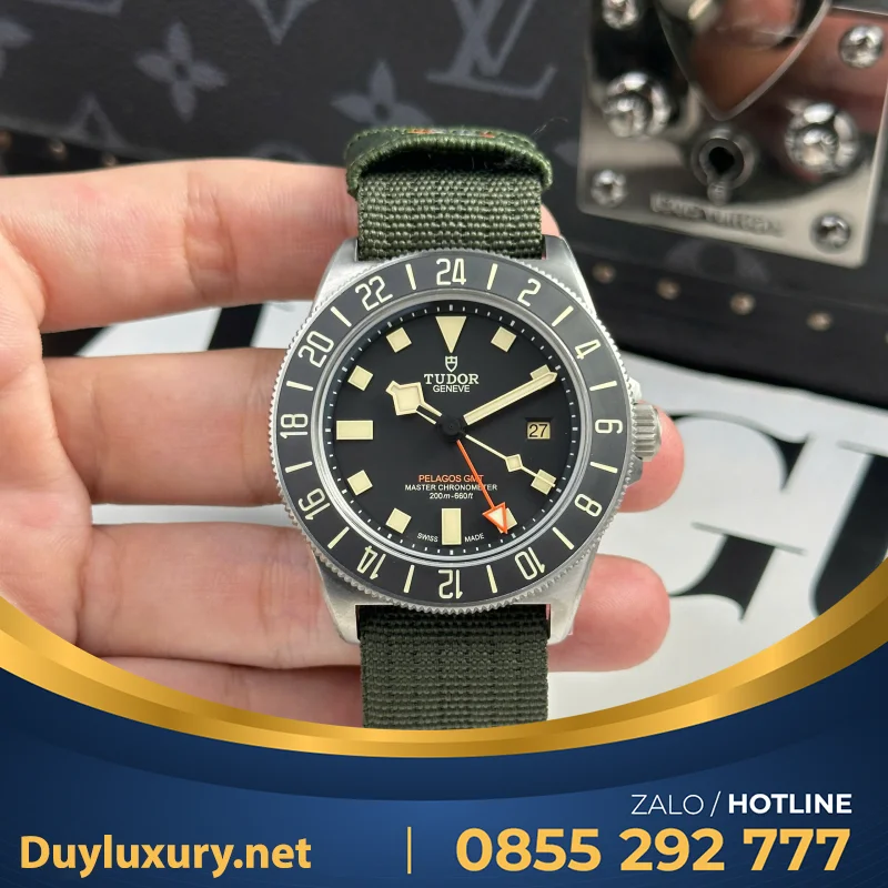 Đồng Hồ Tudor Chế Tác Pelagos FXD GMT Nam Mặt Đen Nhà Máy M+ 42mm