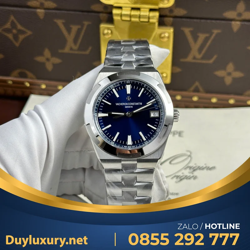 Đồng Hồ Vacheron Constantin Overseas 4500V Mặt Xanh Dương Nhà Máy PPF 41mm