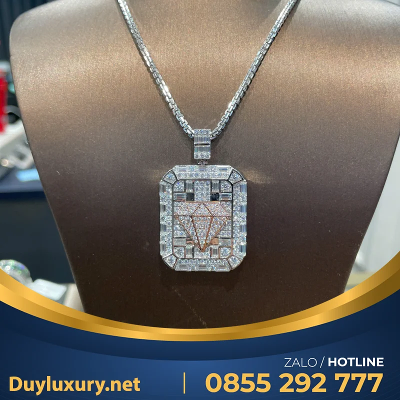 Vòng Cổ Nam Vàng Trắng 18K