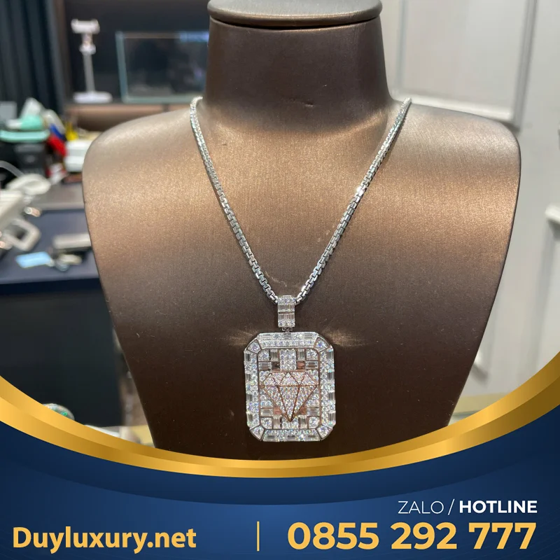 Vòng Cổ Nam Vàng Trắng 18K